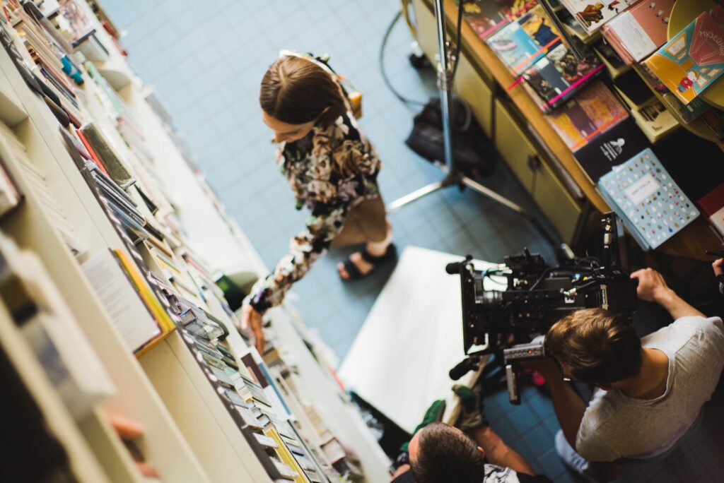 Bilden visar en filmproduktion med reklamfilm och explainer video.
